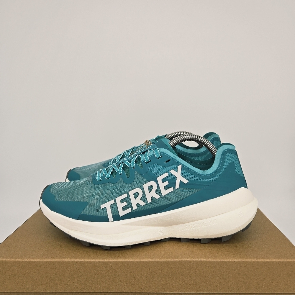 Adidas Women's Terrex Agravic Speed Trail Pure Teal Trail Running Shoes Size 7.5